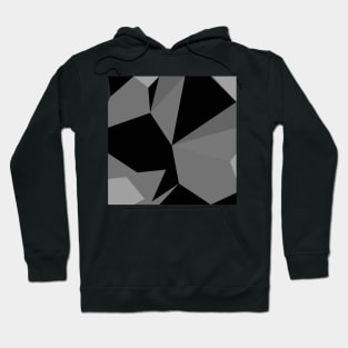 Black and White Cubist Design Hoodie